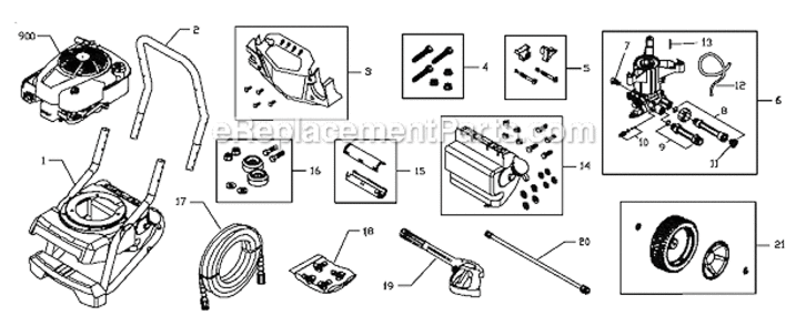 Part Location Diagram of 310795GS Briggs and Stratton Manual-Operator'S